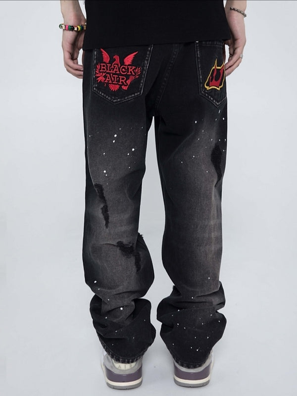 Y2K Black Air Jeans - ASRO