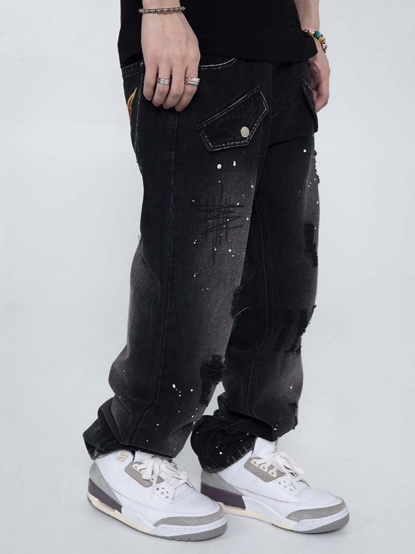 Y2K Black Air Jeans - ASRO