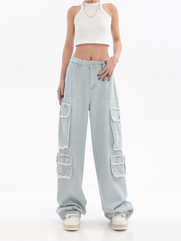 Flared Pocket Jeans - ASRO