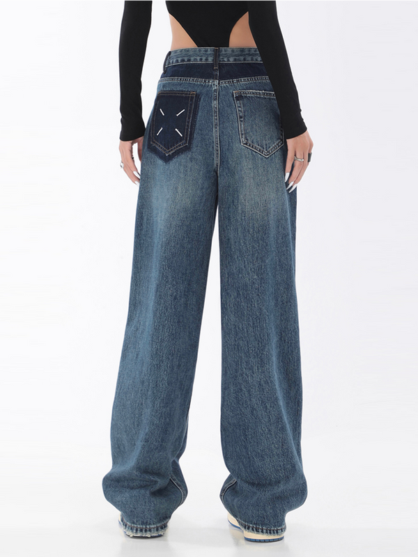 Backpocket Stitch Jeans - ASRO