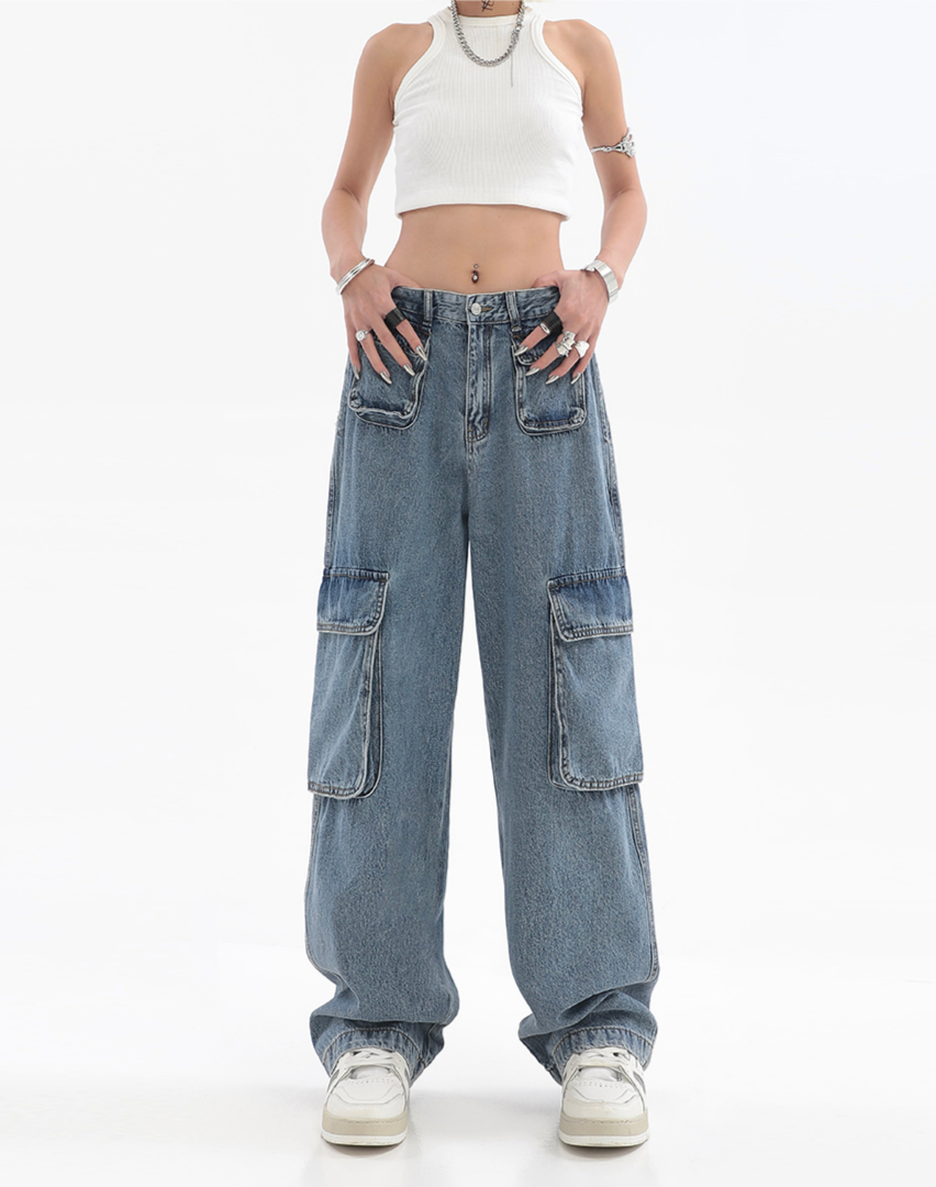 Y2K Bigpocket Jeans - ASRO