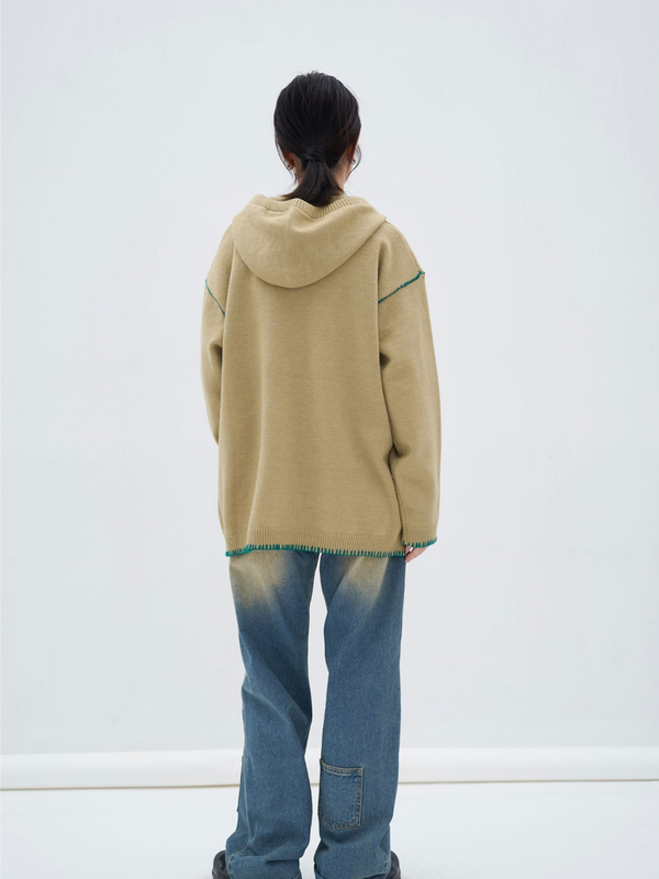 Half Zip Stitch Hoodie