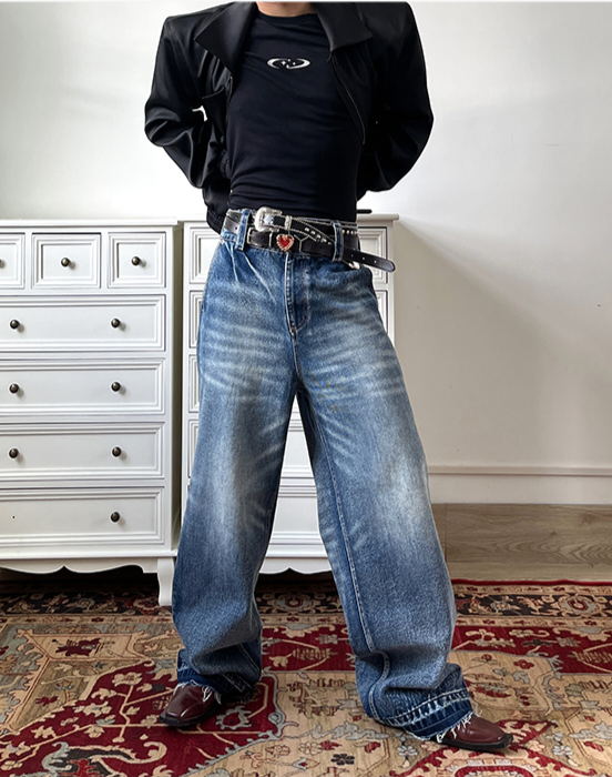 Japanese Double Belt Jeans