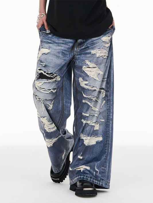 Fake Graphic Jeans