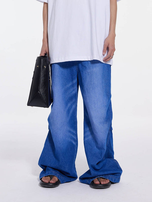 Washed Drape Jeans