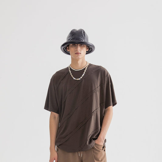 Diagonal-Spliced Tee