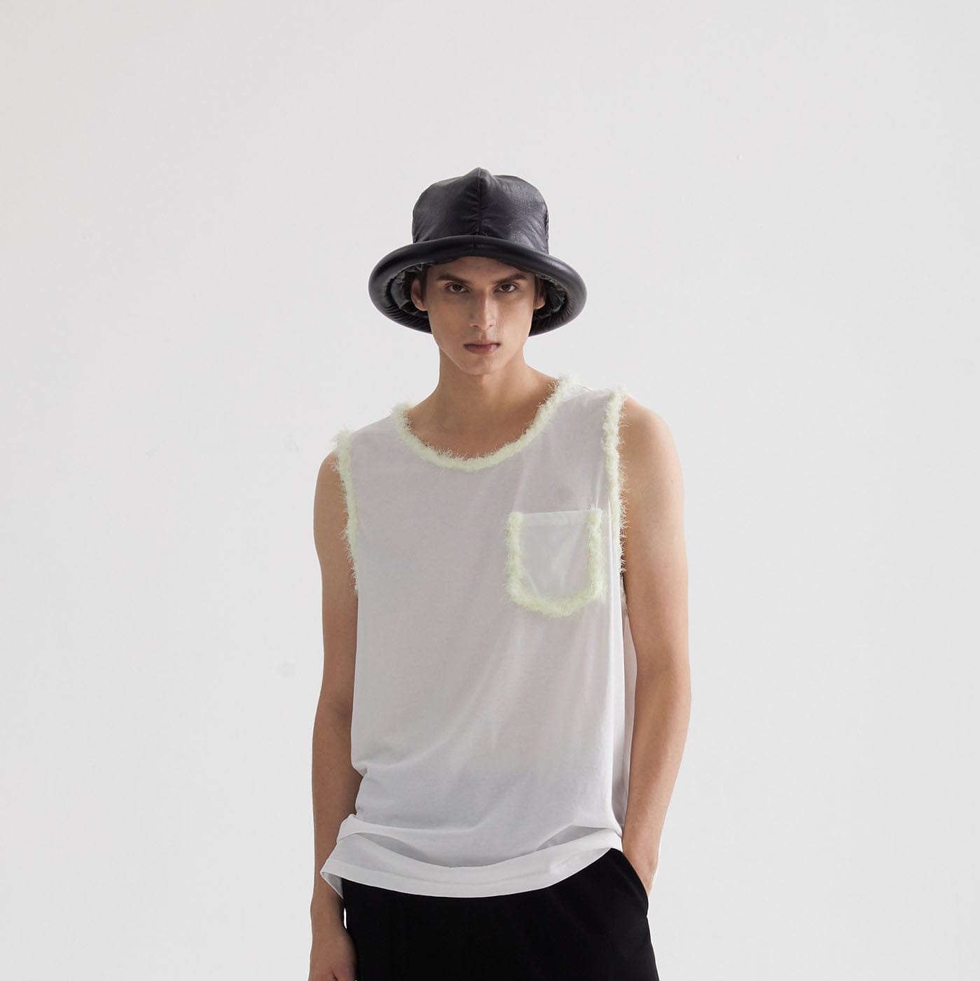 Fleece Edge Tank Top