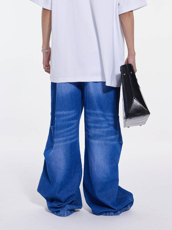 Washed Drape Jeans