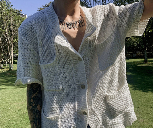 Vintage Knit Button up - ASRO