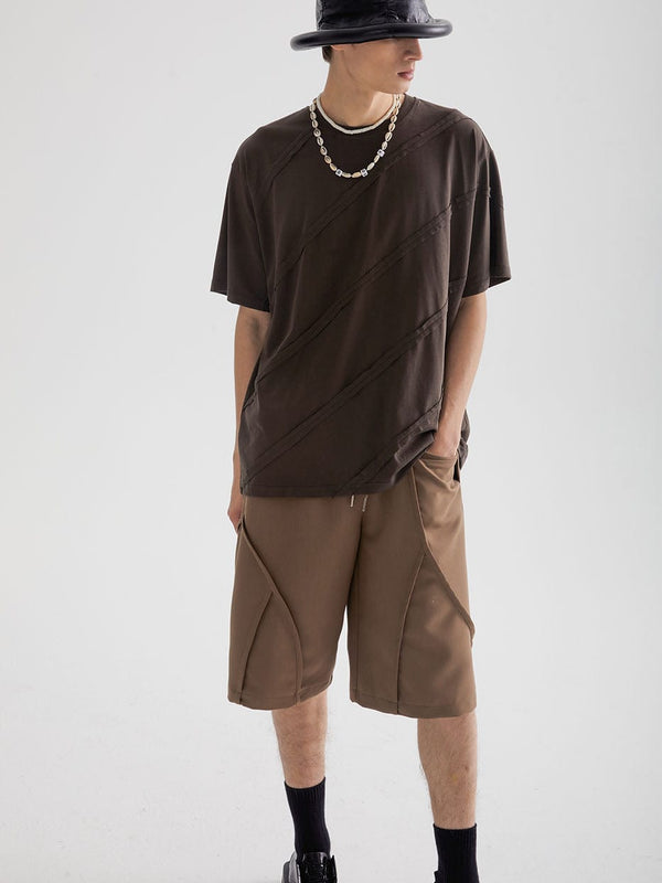 Diagonal-Spliced Tee