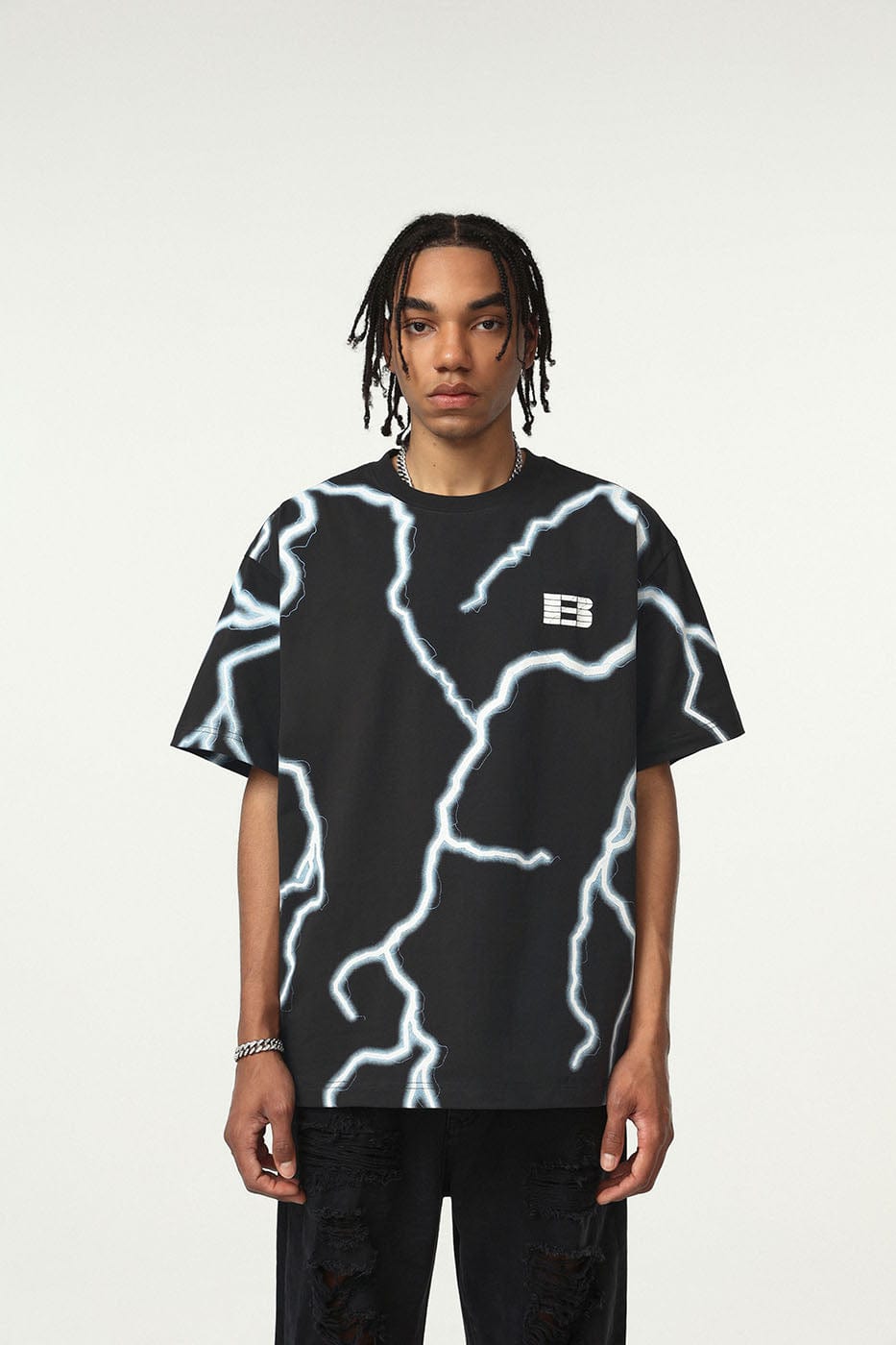 Lightning Print T-Shirt