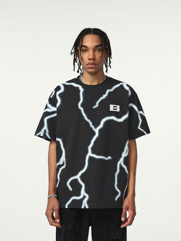 Lightning Print T-Shirt