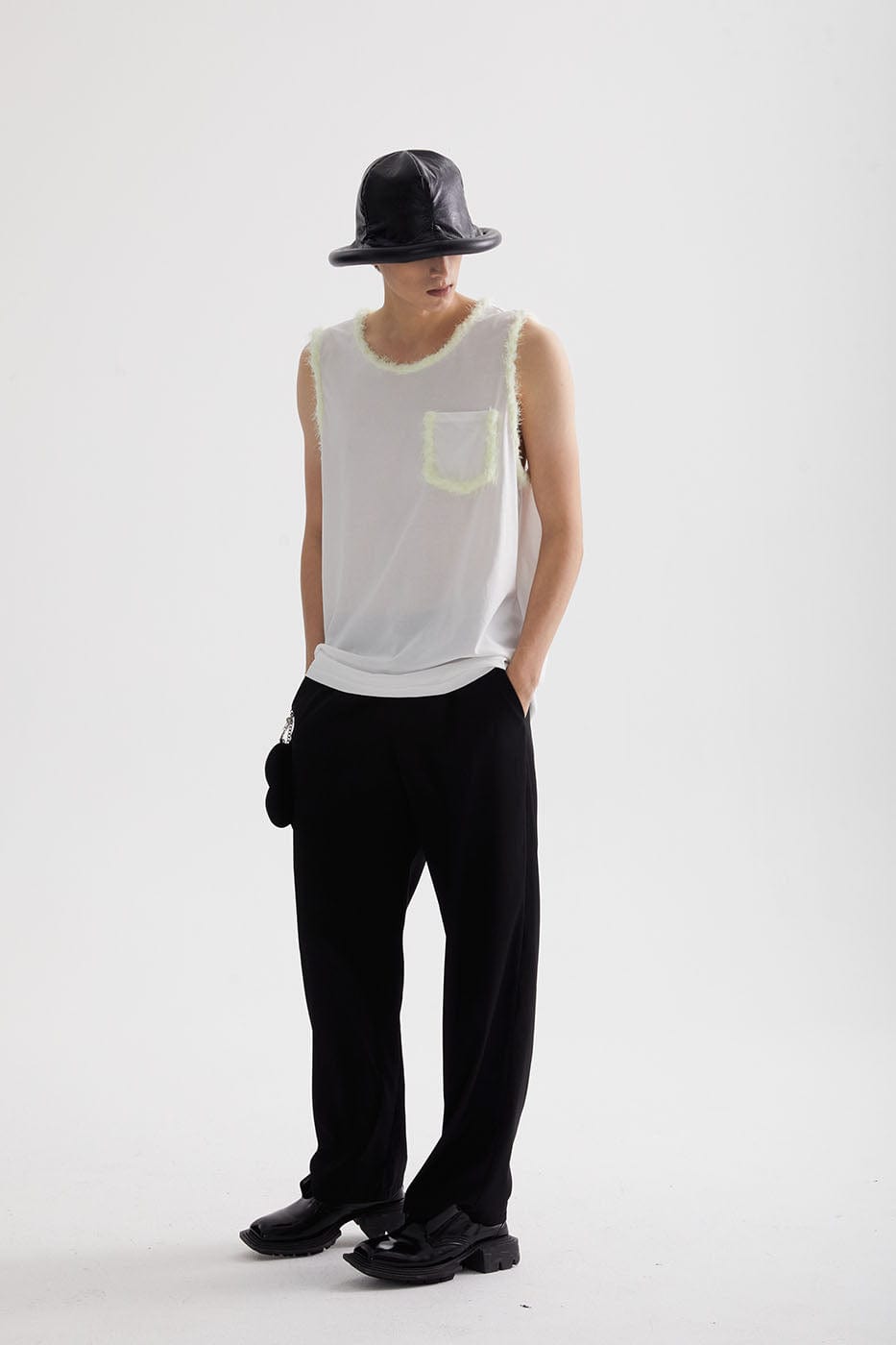 Fleece Edge Tank Top