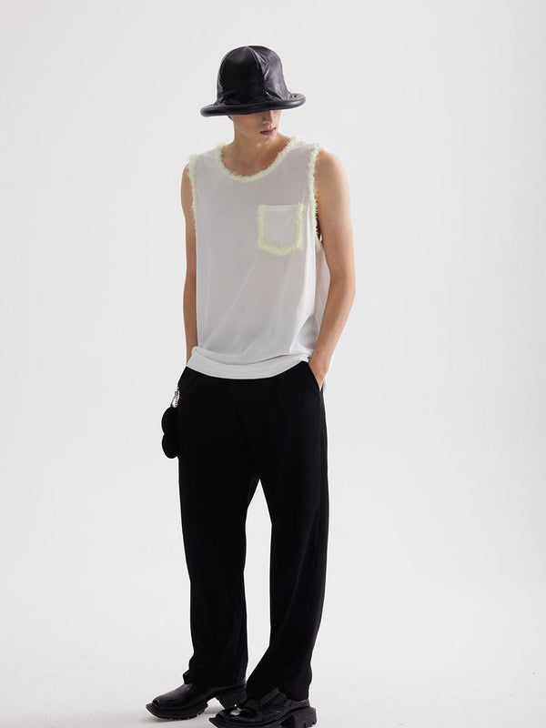 Fleece Edge Tank Top