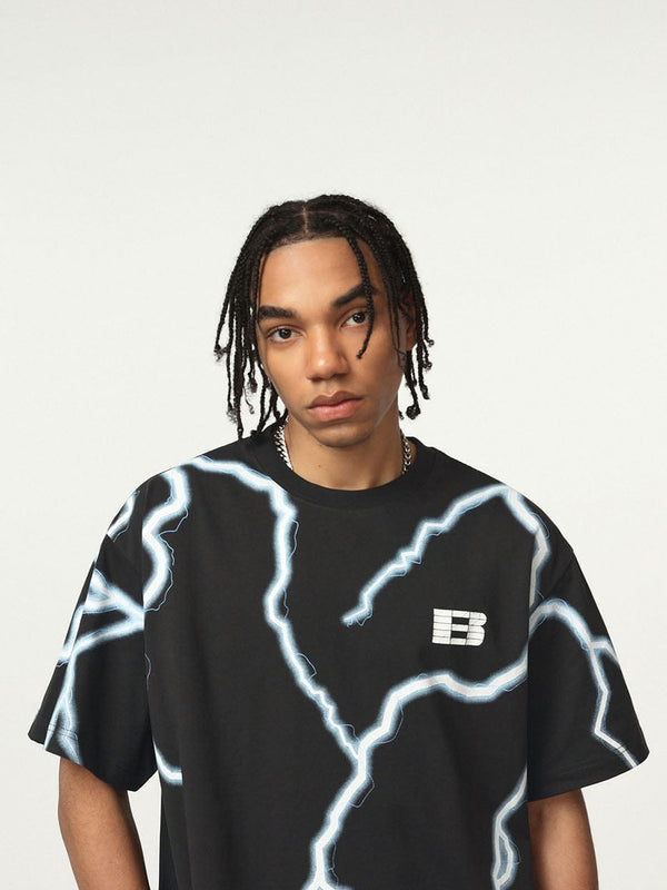 Lightning Print T-Shirt