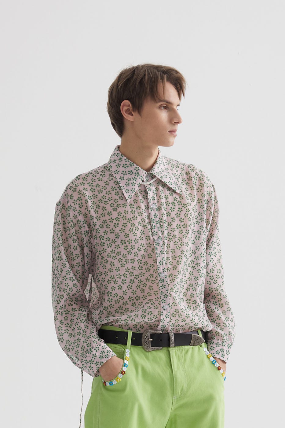 Lyocell Floral Shirt