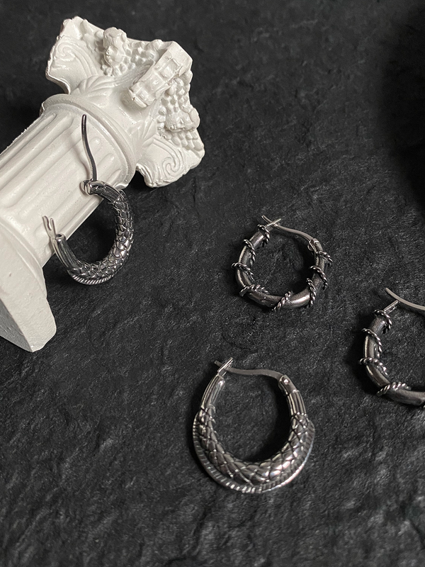 Spiral & Fish Earrings - ASRO