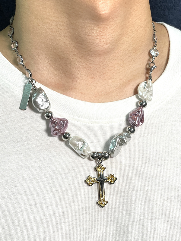 Pearl Cross Necklace - ASRO