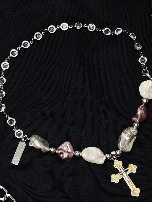 Pearl Cross Necklace - ASRO
