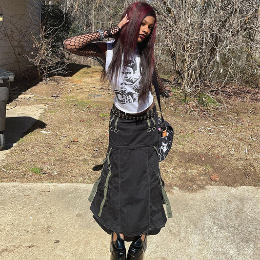 Gothic Strap Skirt - ASRO