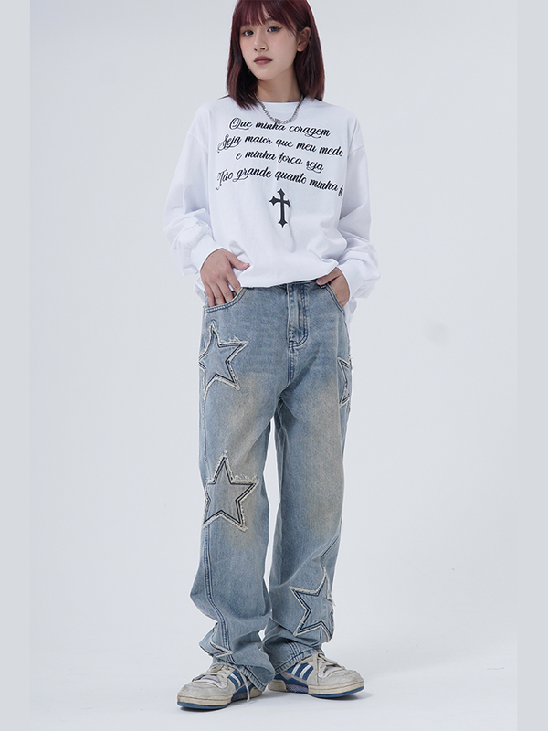 Y2K Star Jeans