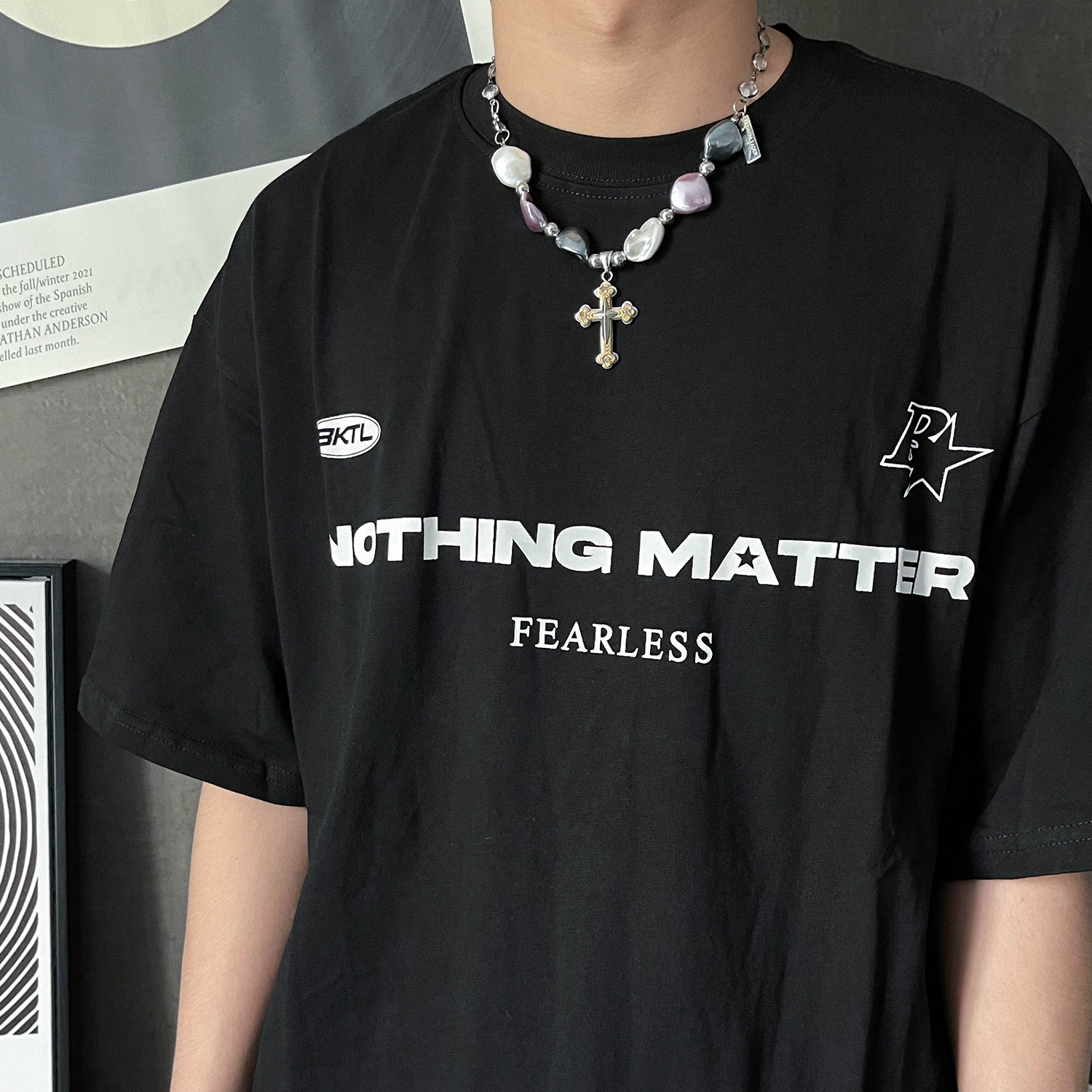 Pearl Cross Necklace - ASRO