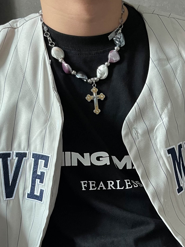 Pearl Cross Necklace - ASRO