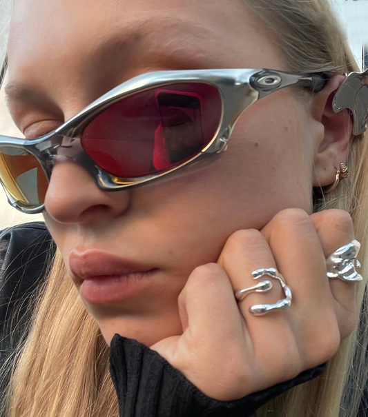 Y2K Silver Sunglasses - ASRO