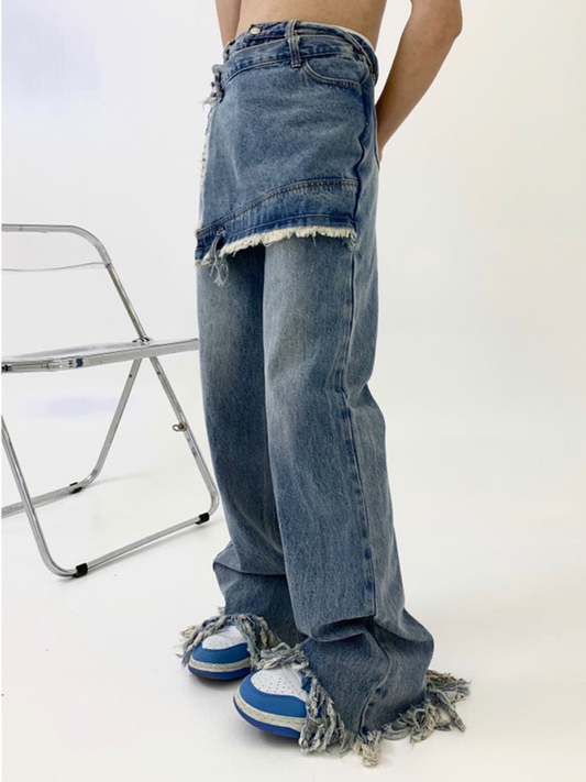 Flared Skirt Jeans - ASRO