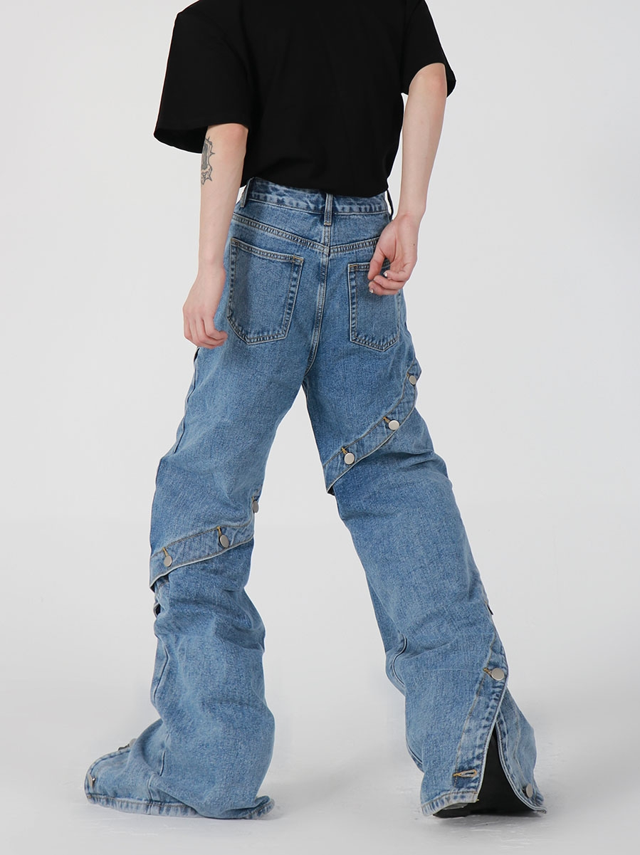 Spiral Button Jeans - ASRO