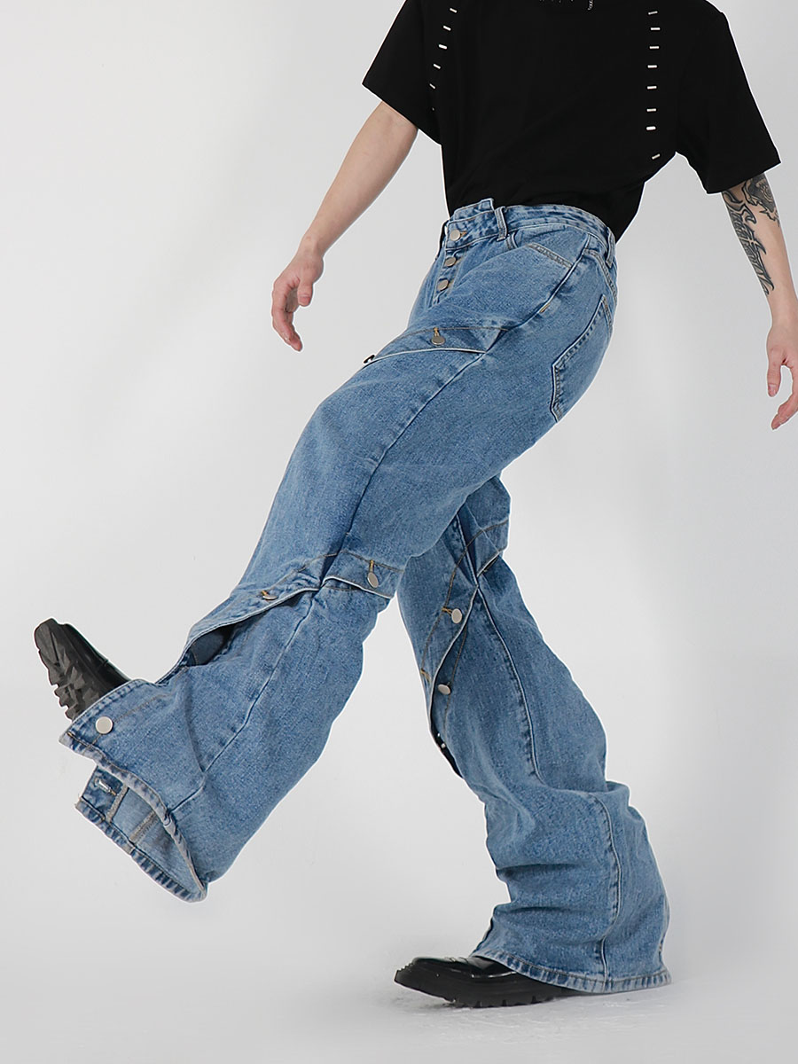Spiral Button Jeans - ASRO