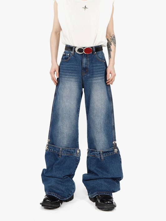 Two Section Clip Jeans - ASRO