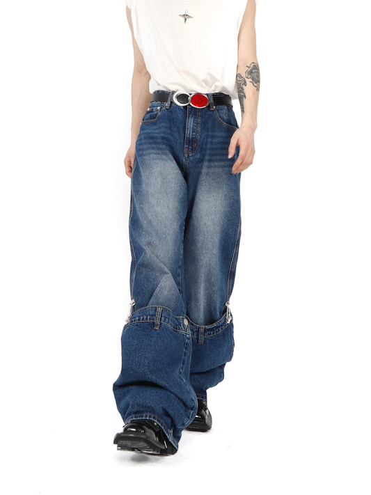 Two Section Clip Jeans - ASRO
