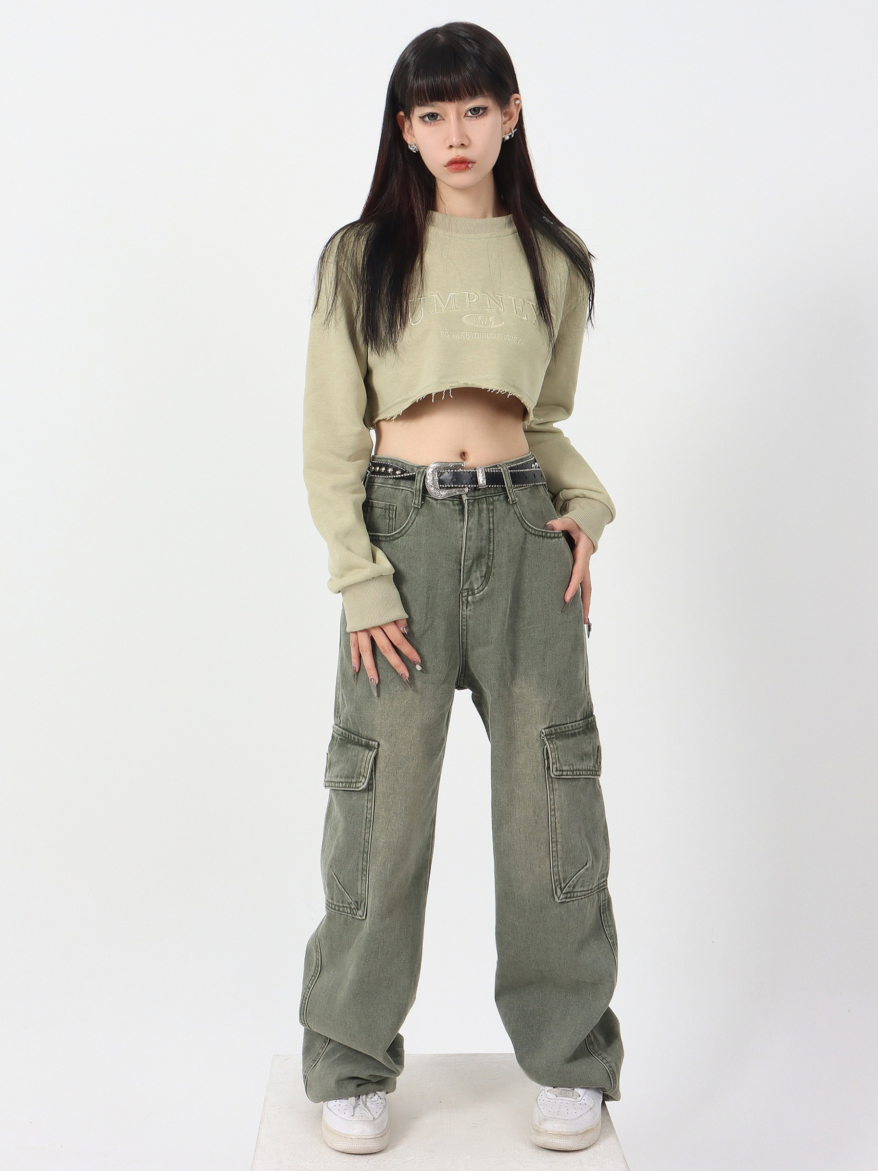 Green Cargo Jeans - ASRO
