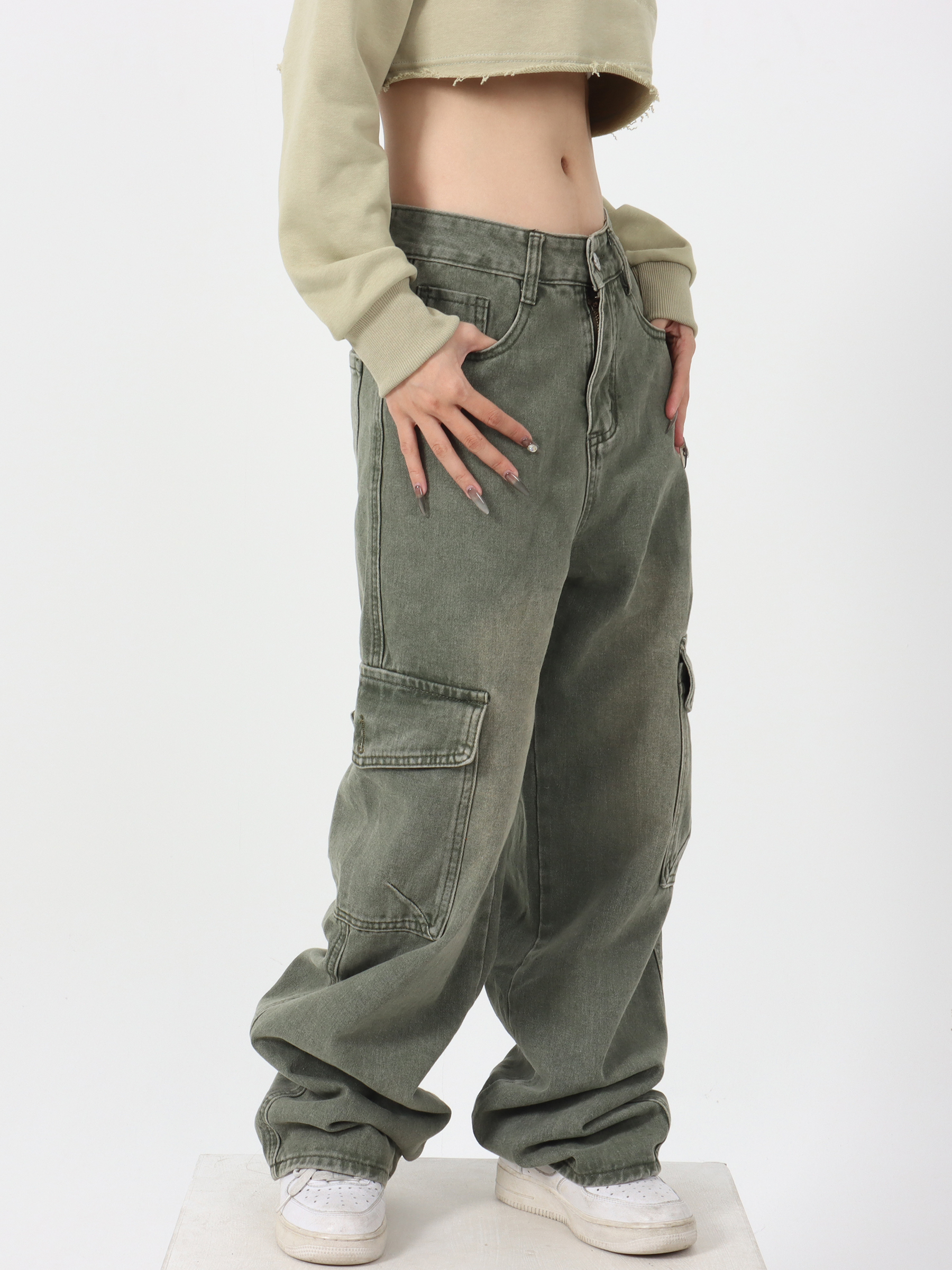 Green Cargo Jeans - ASRO