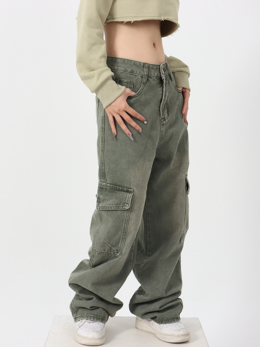 Green Cargo Jeans - ASRO