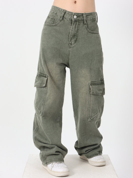 Green Cargo Jeans - ASRO