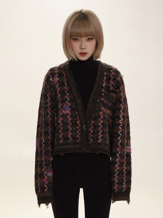 Fuzzy Knit Cardigan - ASRO