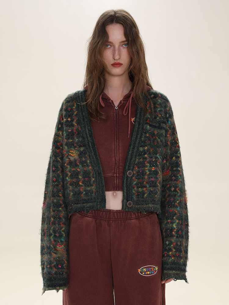 Fuzzy Knit Cardigan - ASRO