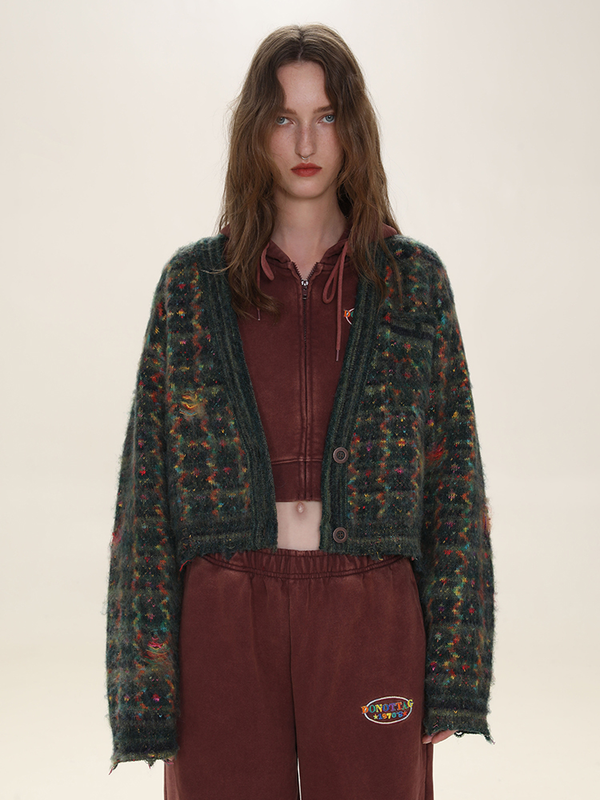 Fuzzy Knit Cardigan - ASRO