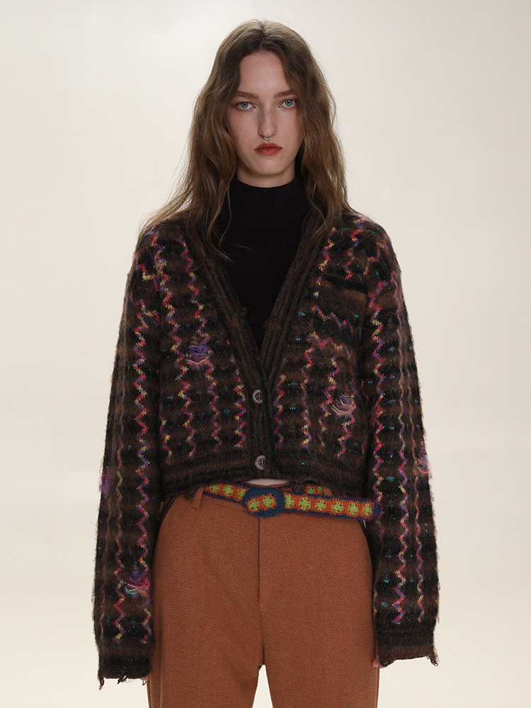 Fuzzy Knit Cardigan - ASRO