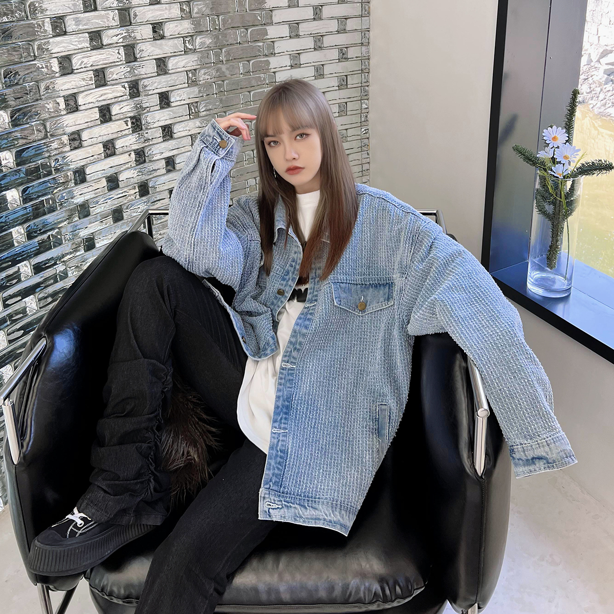 Ripped Denim Jacket - ASRO