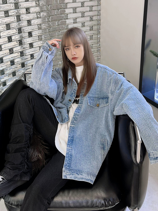 Ripped Denim Jacket - ASRO