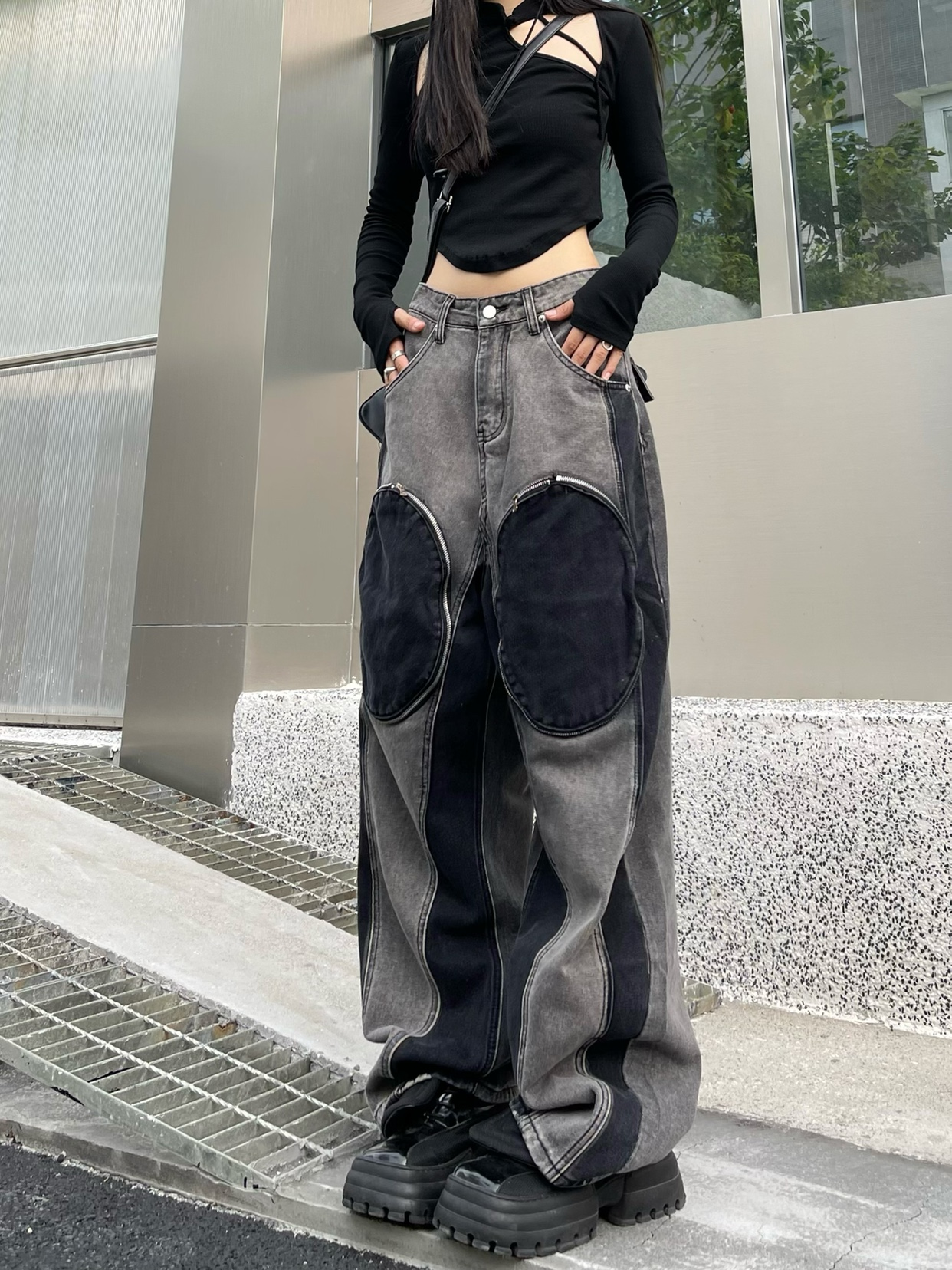 Knee Pocket Fusion Jeans - ASRO