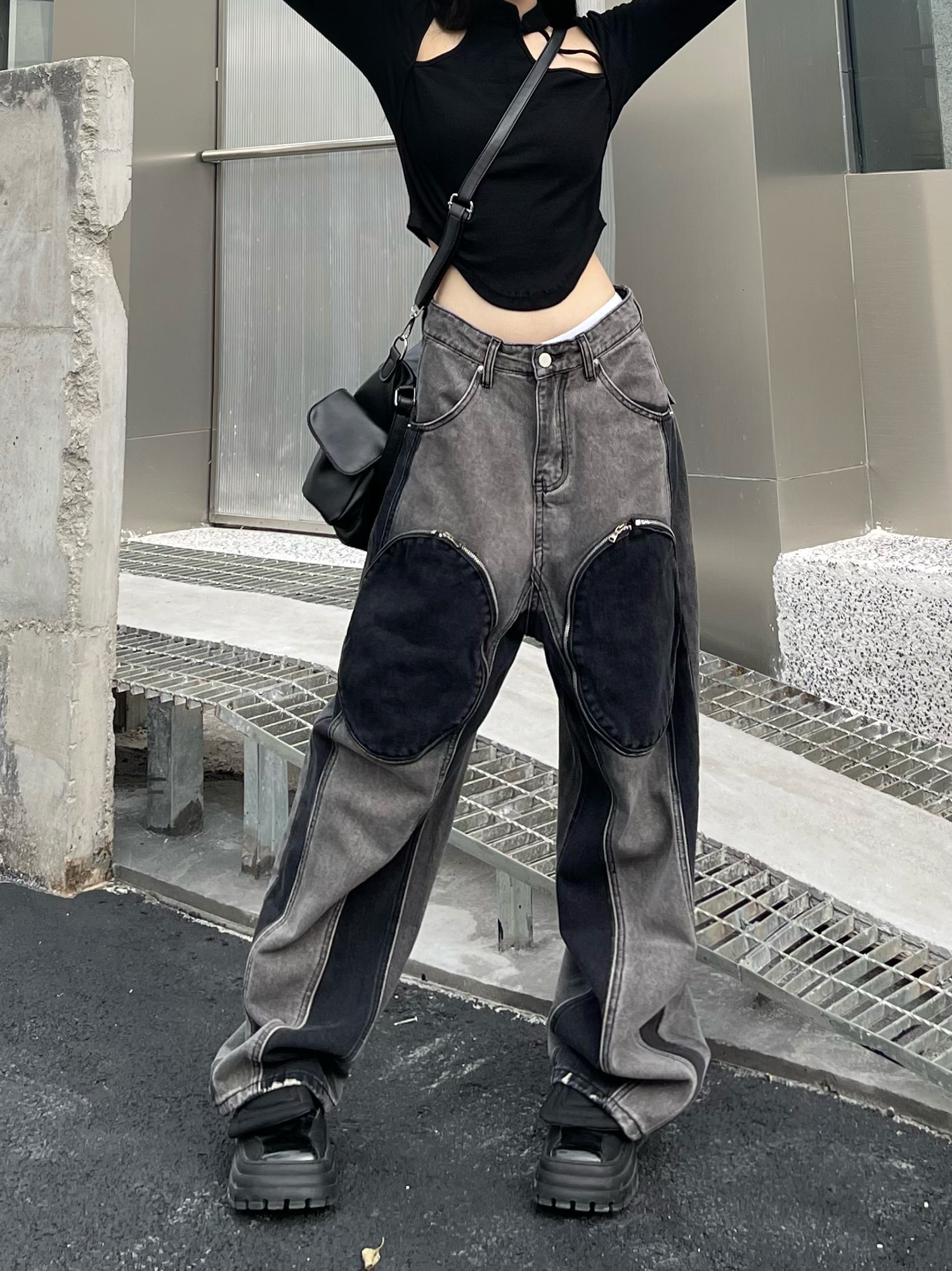 Knee Pocket Fusion Jeans - ASRO