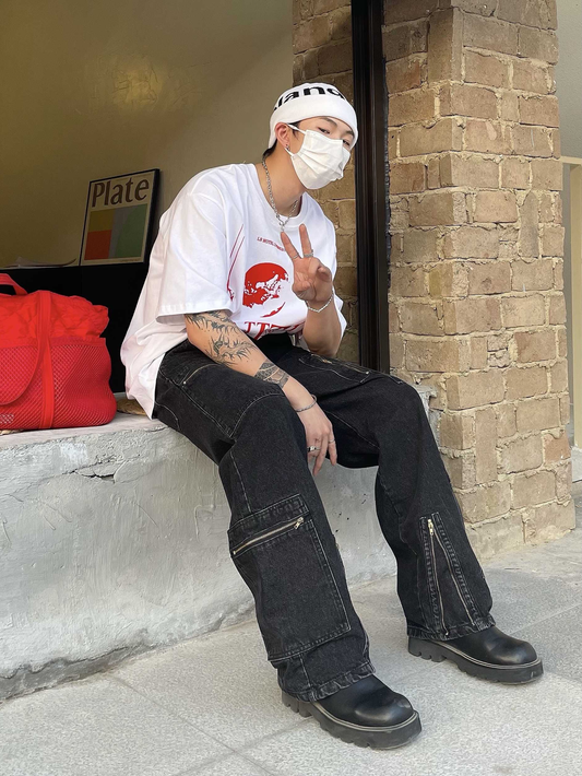 Zip Pocket Jeans - ASRO
