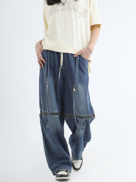 Knee Zip Jeans - ASRO