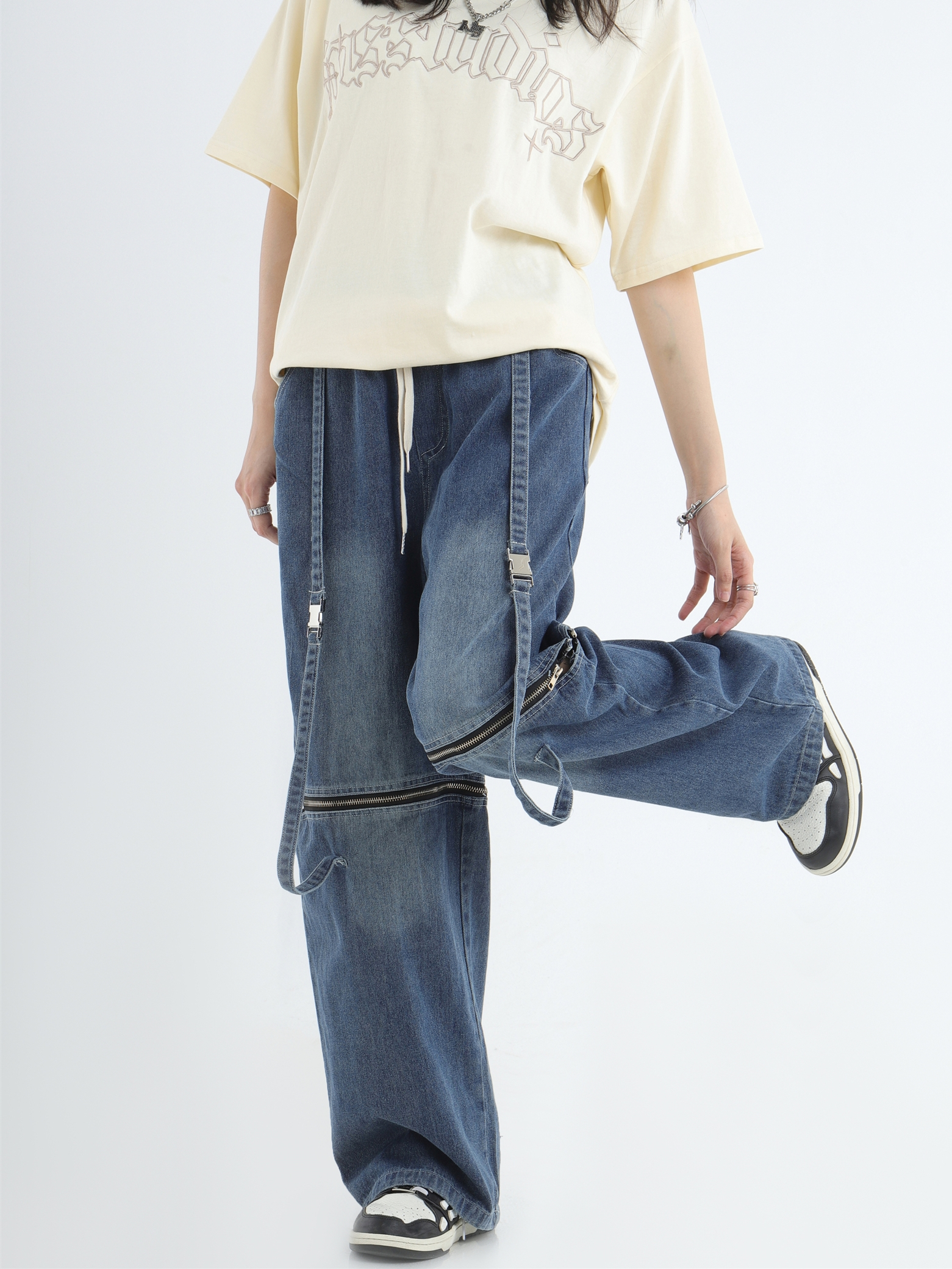 Knee Zip Jeans - ASRO
