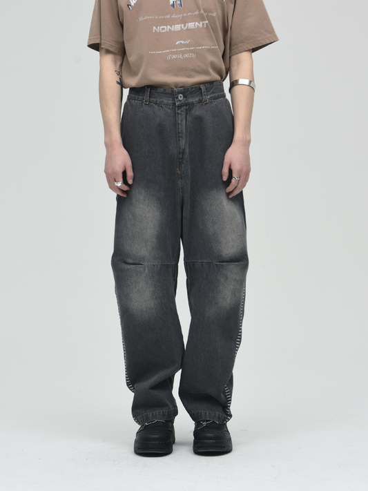 Washed Stitch Jeans - ASRO