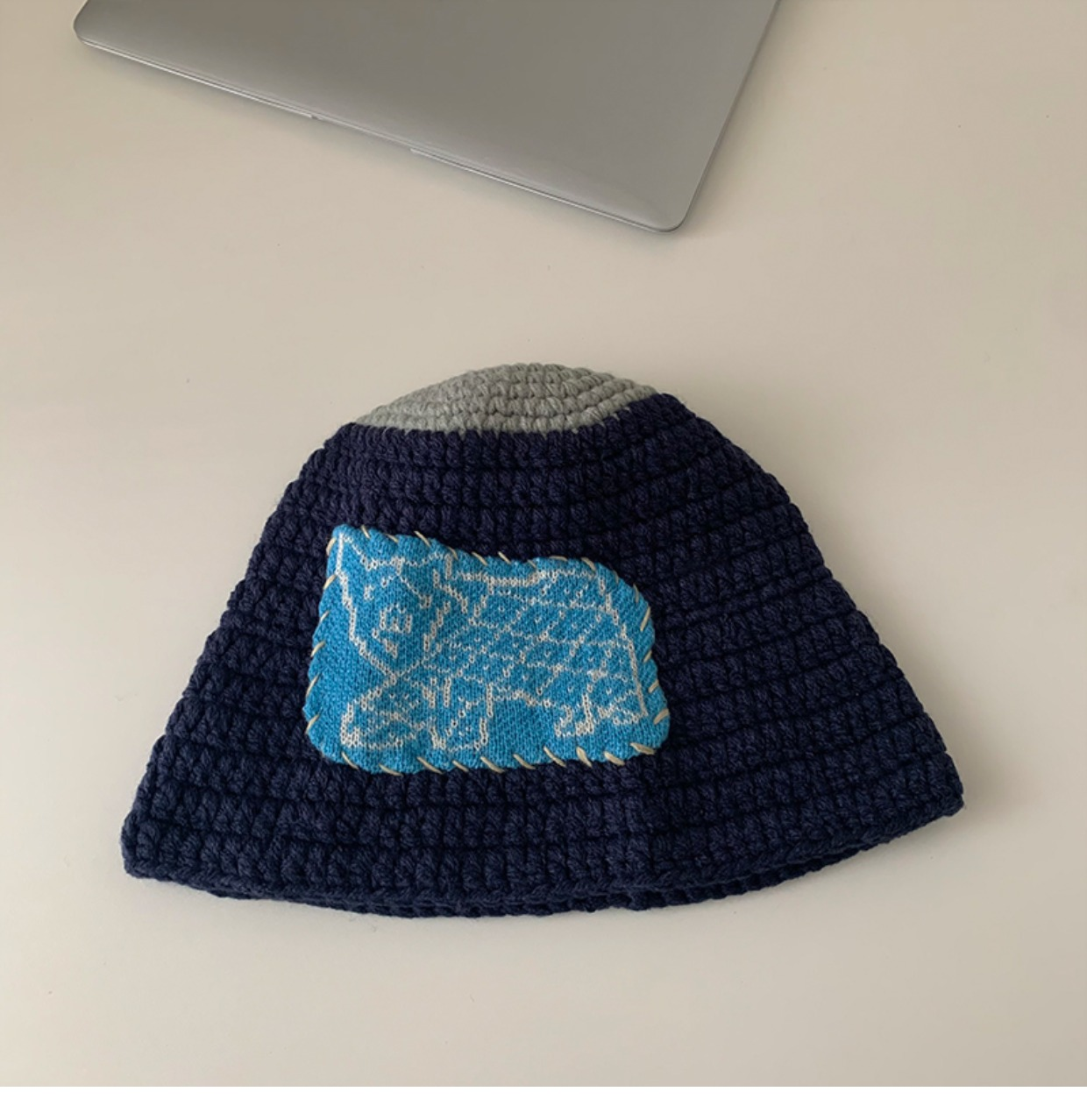 Knit Patch Hat